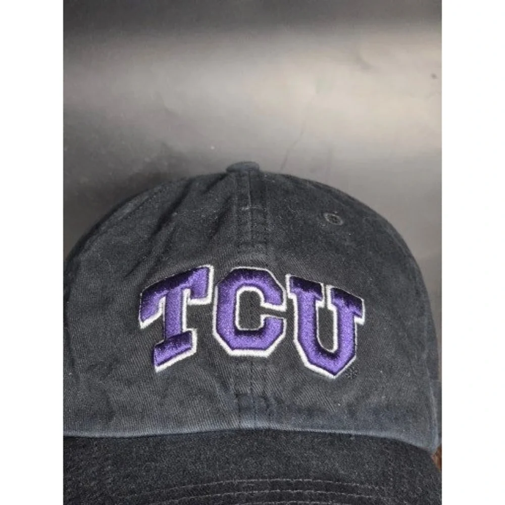 TCU Horned Frogs 47 Brand Dad Hat Mens Black Adjustable Strapback Baseball Cap